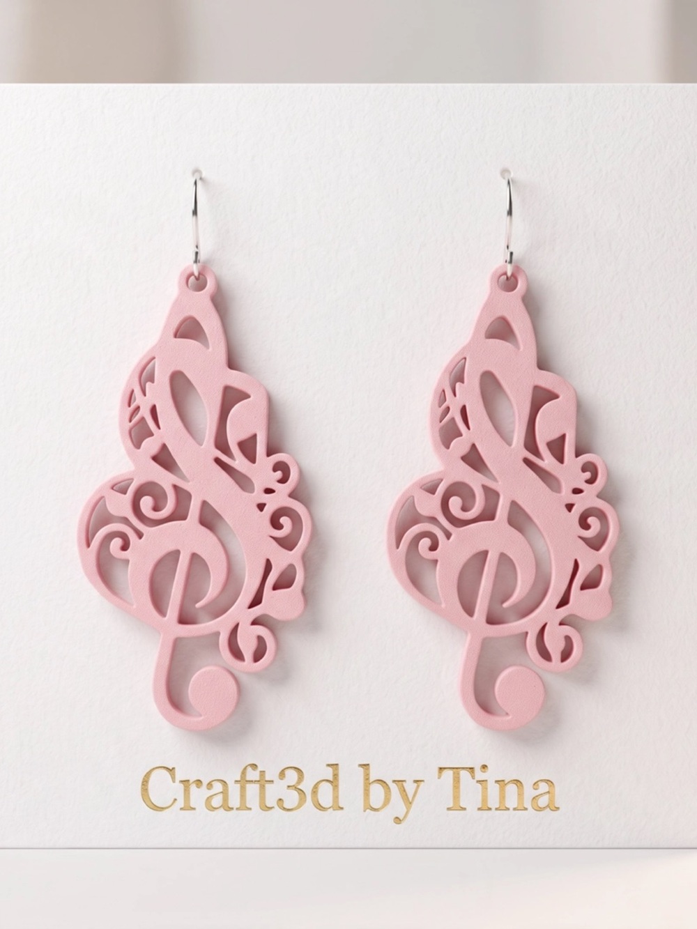 Pink Musical Earrings